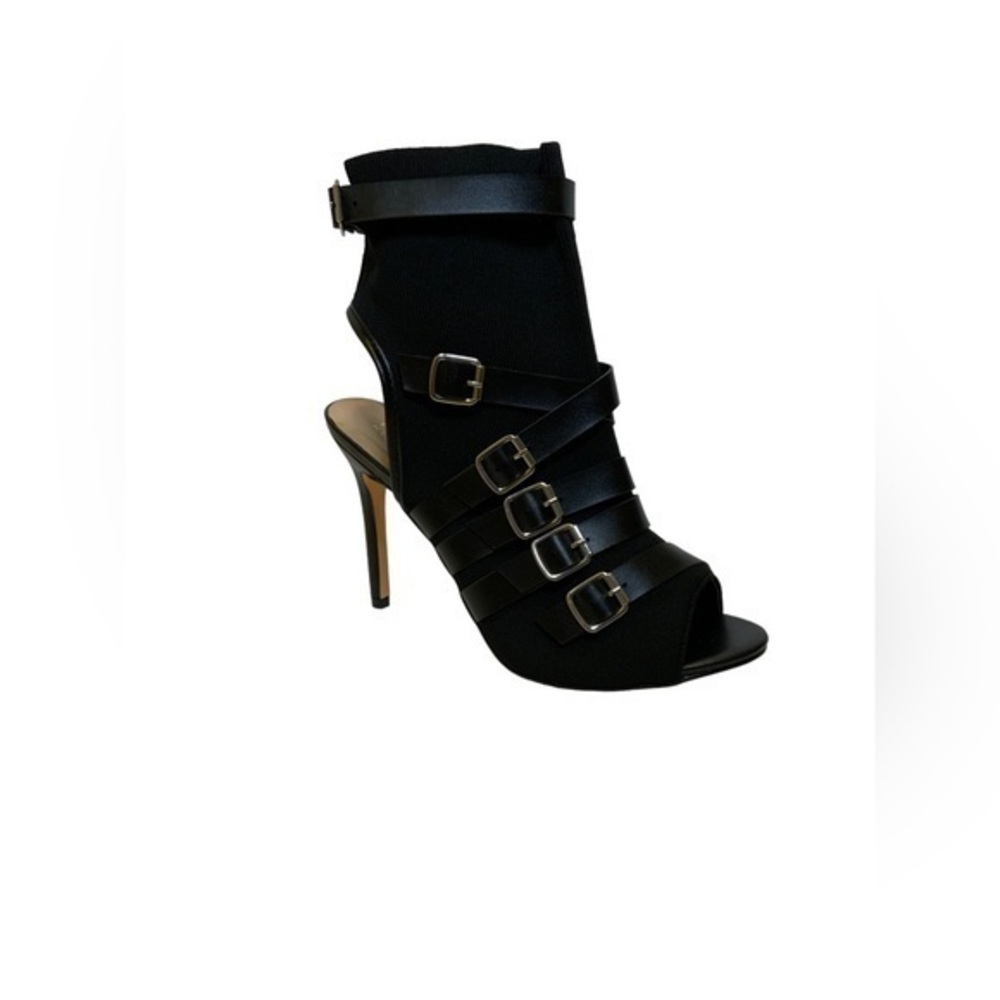 Nicole Miller Peep toe Strappy Boomer Heels